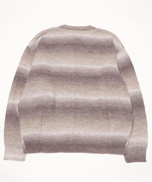 SITRY(シトリー)の「gradation crew neck sweater/グラデーション クルーネック ニット(ニット/セーター・メンズ・ブラック/グリーン/レインボー/ベージュ・M/XL/L)」の13枚目の写真