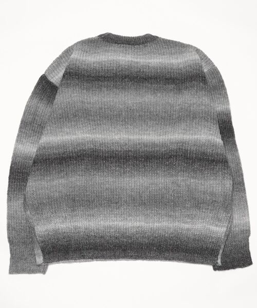 SITRY(シトリー)の「gradation crew neck sweater/グラデーション クルーネック ニット(ニット/セーター・メンズ・ブラック/グリーン/レインボー/ベージュ・M/XL/L)」の14枚目の写真