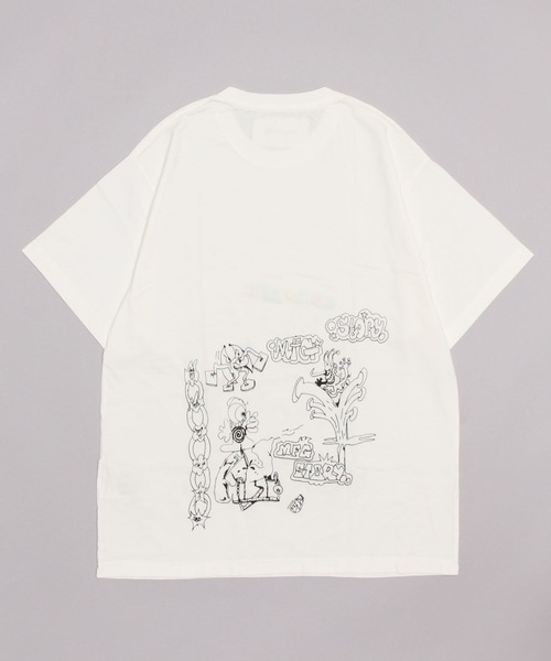 Story mfg.（ストーリーエムエフジー）の「【story mfg】ストーリーエムエフジー GRATEFUL TEE HAND EMBROIDERED（Tシャツ/カットソー・メンズ・ホワイト・SMALL/MEDIUM）」の2枚目の写真