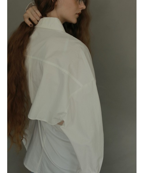 AMAIL(アマイル)の「Back hello manish shirt(シャツ/ブラウス・レディース・ホワイト・FREE)」の6枚目の写真