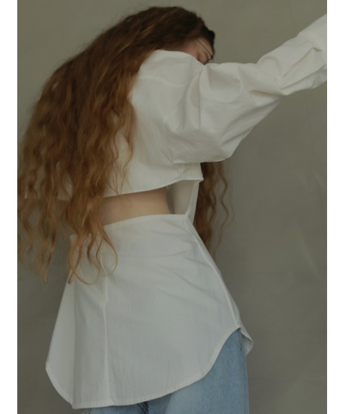 AMAIL(アマイル)の「Back hello manish shirt(シャツ/ブラウス・レディース・ホワイト・FREE)」の7枚目の写真