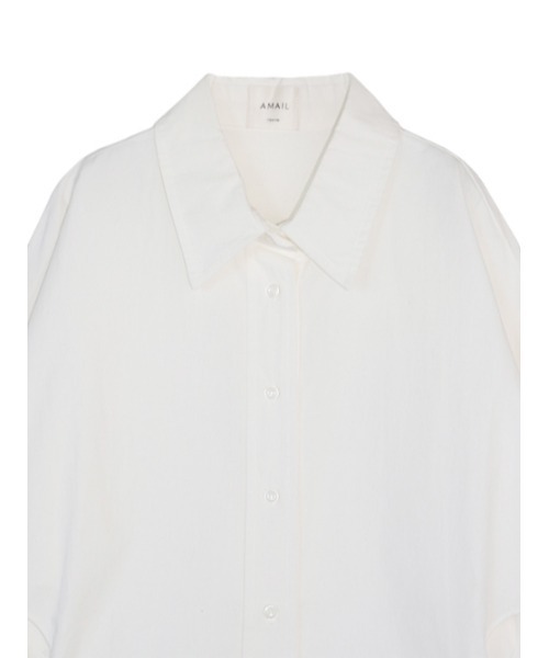AMAIL(アマイル)の「Back hello manish shirt(シャツ/ブラウス・レディース・ホワイト・FREE)」の12枚目の写真