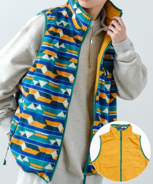 improves（インプローブス）の「マイクロフリース リバーシブル ベスト（ベスト・メンズ・グリーン/ブラック/モカ/オートミール・MEDIUM/LARGE/X-LARGE）」の4枚目の写真