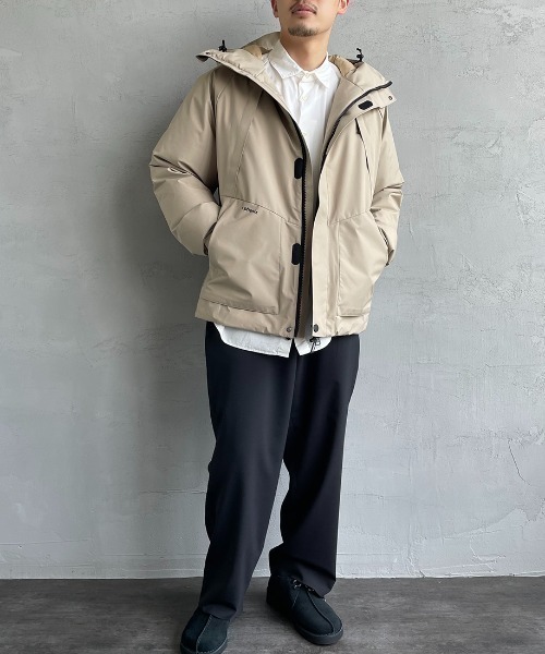 +phenix（プラスフェニックス）の「[＋phenix/プラスフェニックス] 別注 GORE-TEX ダウンジャケット（ダウンジャケット/コート・レディース・ブラック/ベージュ・M/L/XL）」の6枚目の写真