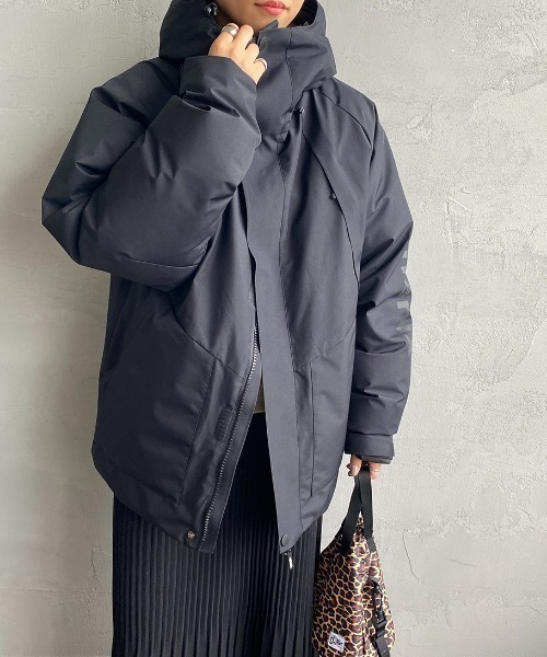 +phenix（プラスフェニックス）の「[＋phenix/プラスフェニックス] 別注 GORE-TEX ダウンジャケット（ダウンジャケット/コート・レディース・ブラック/ベージュ・M/L/XL）」の10枚目の写真