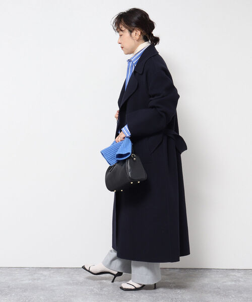 Rie Miller(リエミラー)の「リバーガウンコート(その他アウター・レディース・ブラウン/キャメル/ネイビー/チャコールグレー/ブラック・38)」の17枚目の写真