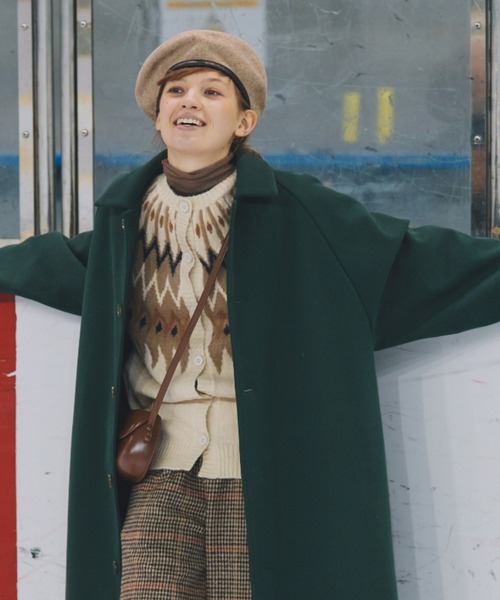 EDIT Gris（エディットグリ）の「求心柄ニットカーディガン（ニット/セーター・レディース・ブラック/レッド/アイボリー・FREE）」の18枚目の写真