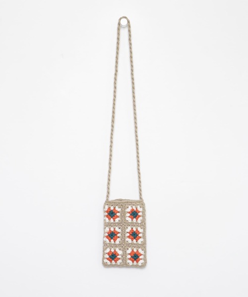 URBAN RESEARCH Sonny Label（アーバンリサーチサニーレーベル）の「ジャガードポシェット（ショルダーバッグ・レディース・ブラック/ベージュ/グリーン・ONE）」の7枚目の写真