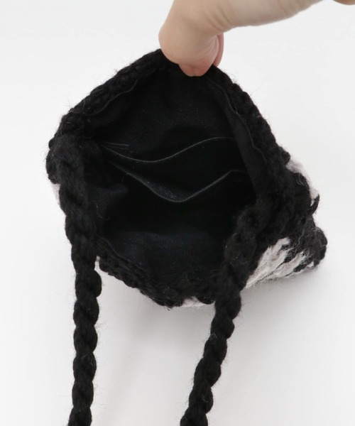 URBAN RESEARCH Sonny Label（アーバンリサーチサニーレーベル）の「ジャガードポシェット（ショルダーバッグ・レディース・ブラック/ベージュ/グリーン・ONE）」の11枚目の写真