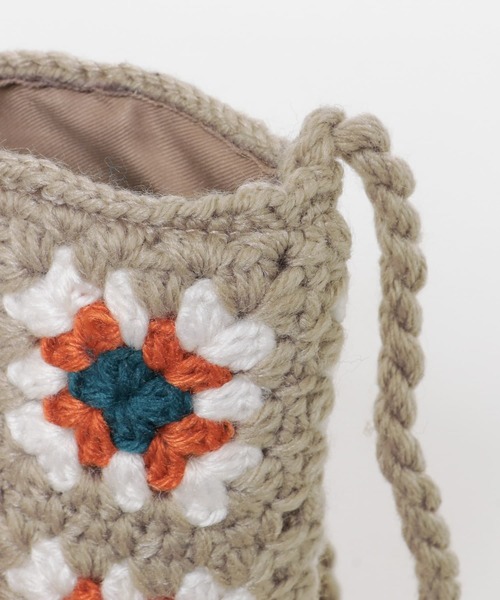 URBAN RESEARCH Sonny Label（アーバンリサーチサニーレーベル）の「ジャガードポシェット（ショルダーバッグ・レディース・ブラック/ベージュ/グリーン・ONE）」の12枚目の写真