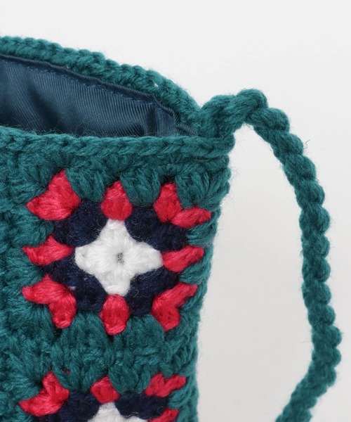 URBAN RESEARCH Sonny Label（アーバンリサーチサニーレーベル）の「ジャガードポシェット（ショルダーバッグ・レディース・ブラック/ベージュ/グリーン・ONE）」の13枚目の写真