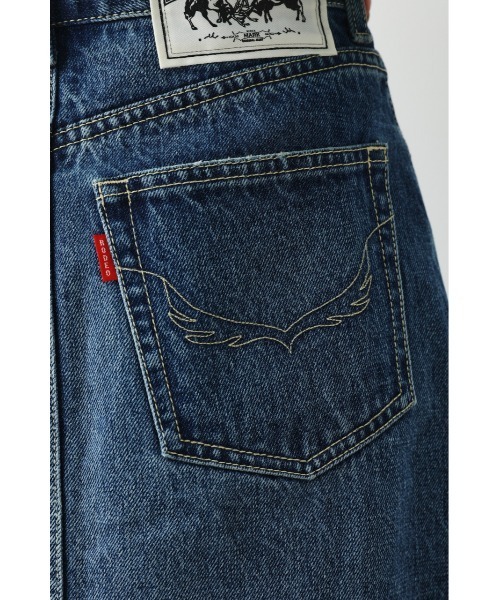 RODEO CROWNS WIDE BOWL（ロデオクラウンズワイドボウル）の「フロントスリットデニムスカート（デニムスカート・レディース・ブルー・X-SMALL/MEDIUM/SMALL）」の3枚目の写真