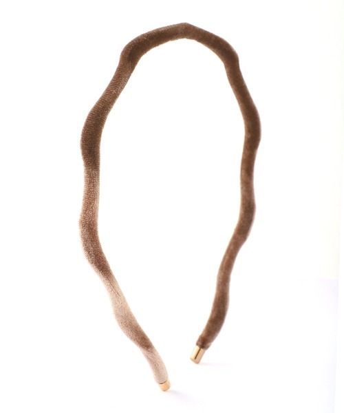 ANEMONE（アネモネ）の「ベロアウェーブスリムカチューシャ（カチューシャ・レディース・ブラック/ブラウン/カーキ/グレー/ベージュ・FREE）」の12枚目の写真