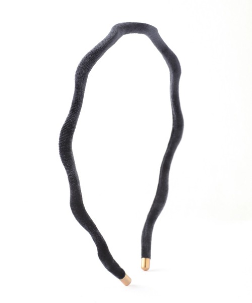 ANEMONE（アネモネ）の「ベロアウェーブスリムカチューシャ（カチューシャ・レディース・ブラック/ブラウン/カーキ/グレー/ベージュ・FREE）」の13枚目の写真