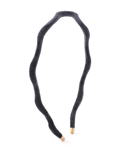 ANEMONE（アネモネ）の「ベロアウェーブスリムカチューシャ（カチューシャ・レディース・ブラック/ブラウン/カーキ/グレー/ベージュ・FREE）」の14枚目の写真