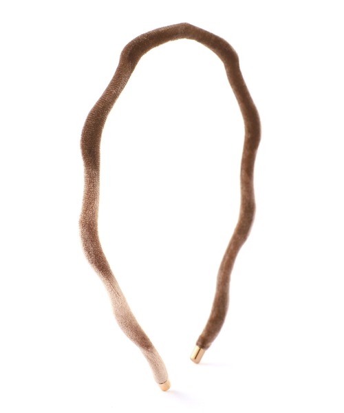 ANEMONE（アネモネ）の「ベロアウェーブスリムカチューシャ（カチューシャ・レディース・ブラック/ブラウン/カーキ/グレー/ベージュ・FREE）」の15枚目の写真