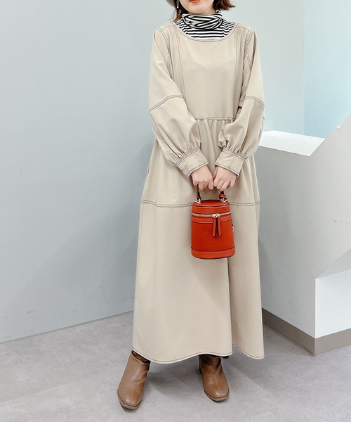 un dix cors（アンディコール）の「機能に優れた　あったかボーダータートルネック（Tシャツ/カットソー・レディース・グレー/アイボリー・FREE）」の14枚目の写真