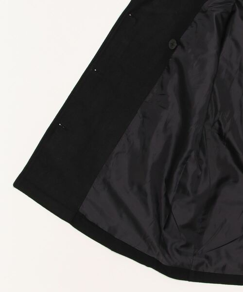 ８(eight)（エイト）の「オーバーサイズウールメルトンPコート（ピーコート・メンズ・ブラック/キャメル/ネイビー・MEDIUM/LARGE/X-LARGE）」の5枚目の写真