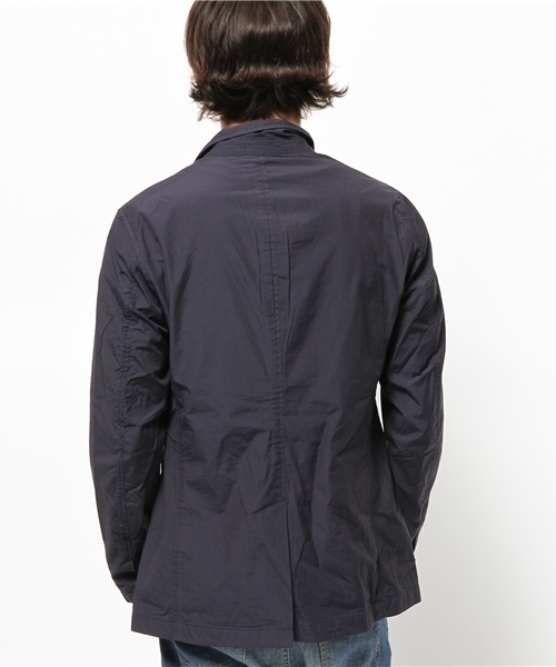 417 EDIFICE（フォーワンセブンエディフィス）の「◇タイプライターシャツジャケット（テーラードジャケット・メンズ・ブルー/ホワイト/ネイビー・MEDIUM/LARGE/SMALL）」の6枚目の写真