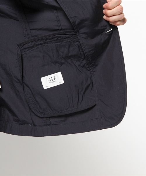 417 EDIFICE（フォーワンセブンエディフィス）の「◇タイプライターシャツジャケット（テーラードジャケット・メンズ・ブルー/ホワイト/ネイビー・MEDIUM/LARGE/SMALL）」の13枚目の写真