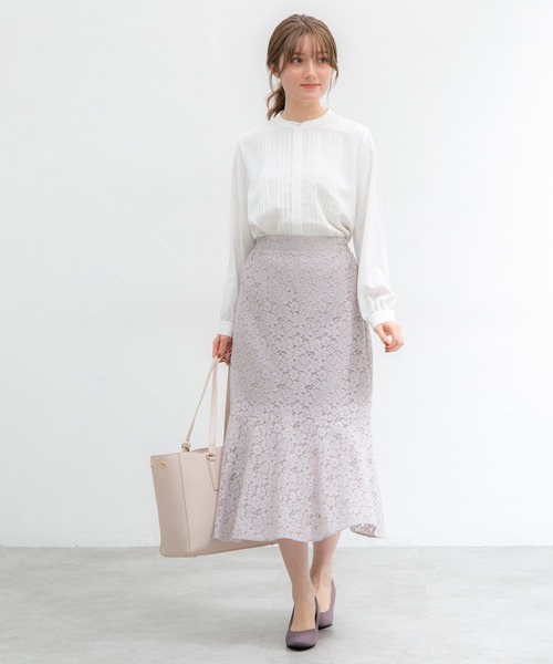 Honeys(ハニーズ)の「レースマーメイドスカート(スカート・レディース・アイボリー/グレイッシュベージュ/ブルー系その他/ブラック/ネイビー・S/M/L/LL)」の18枚目の写真