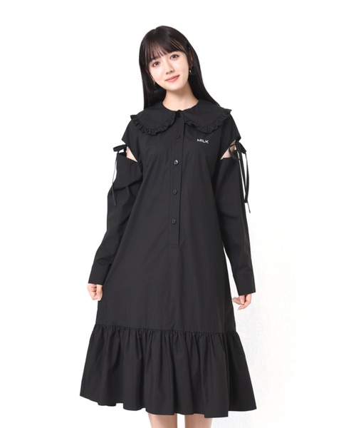 MILK（ミルク）の「ショルダースリット ワンピース（ワンピース・レディース・A/B・FREE）」の2枚目の写真