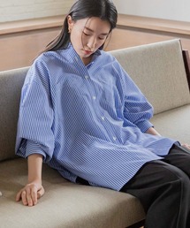 LOWRYS FARM | ｅａｓｙケアストライプシャツロングスリーブ　173118(シャツ/ブラウス)