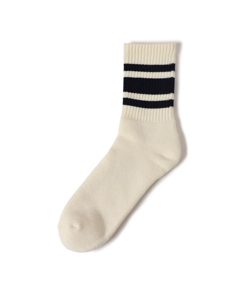B:MING by BEAMS（ビーミングバイビームス）の「decka quality socks x B:MING by BEAMS / 別注 ヘビーウェイト ライン カラーソックス（ソックス/靴下・メンズ・ネイビー/ホワイト/ブラック/ブラウン系その他2・ONE SIZE）」の2枚目の写真