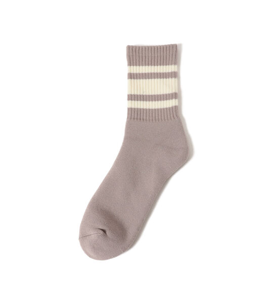 B:MING by BEAMS（ビーミングバイビームス）の「decka quality socks x B:MING by BEAMS / 別注 ヘビーウェイト ライン カラーソックス（ソックス/靴下・メンズ・ネイビー/ホワイト/ブラック/ブラウン系その他2・ONE SIZE）」の4枚目の写真