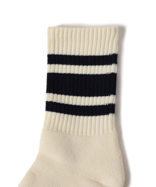 B:MING by BEAMS（ビーミングバイビームス）の「decka quality socks x B:MING by BEAMS / 別注 ヘビーウェイト ライン カラーソックス（ソックス/靴下・メンズ・ネイビー/ホワイト/ブラック/ブラウン系その他2・ONE SIZE）」の7枚目の写真