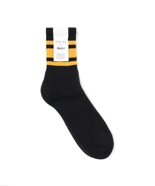 B:MING by BEAMS（ビーミングバイビームス）の「decka quality socks x B:MING by BEAMS / 別注 ヘビーウェイト ライン カラーソックス（ソックス/靴下・メンズ・ネイビー/ホワイト/ブラック/ブラウン系その他2・ONE SIZE）」の9枚目の写真