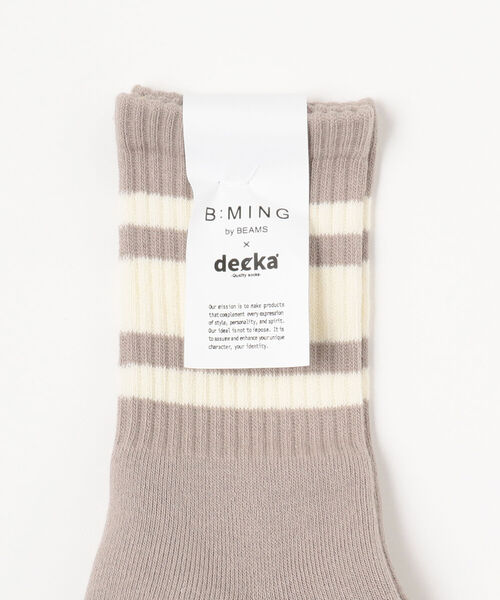 B:MING by BEAMS（ビーミングバイビームス）の「decka quality socks x B:MING by BEAMS / 別注 ヘビーウェイト ライン カラーソックス（ソックス/靴下・メンズ・ネイビー/ホワイト/ブラック/ブラウン系その他2・ONE SIZE）」の12枚目の写真