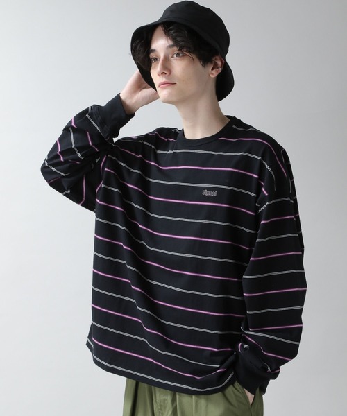 SIGNAL SPORTS(シグナルスポーツ)の「【SIGNAL SPORTS】ワンポイント刺繍/ボーダーロンT(Tシャツ/カットソー・メンズ・ブラック/ブルー/グリーン/ホワイト・SMALL/MEDIUM/LARGE)」の21枚目の写真