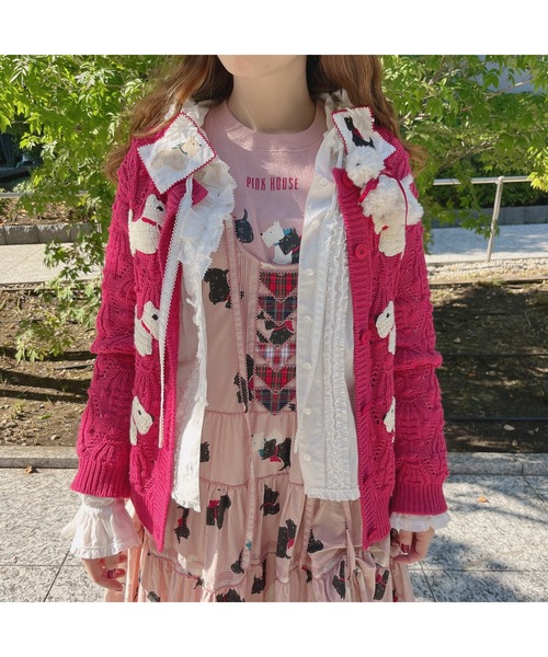 PINK HOUSE（ピンクハウス）の「スコッチテリアプリントジャンパー