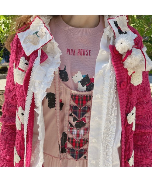 PINK HOUSE（ピンクハウス）の「スコッチテリアプリントジャンパー