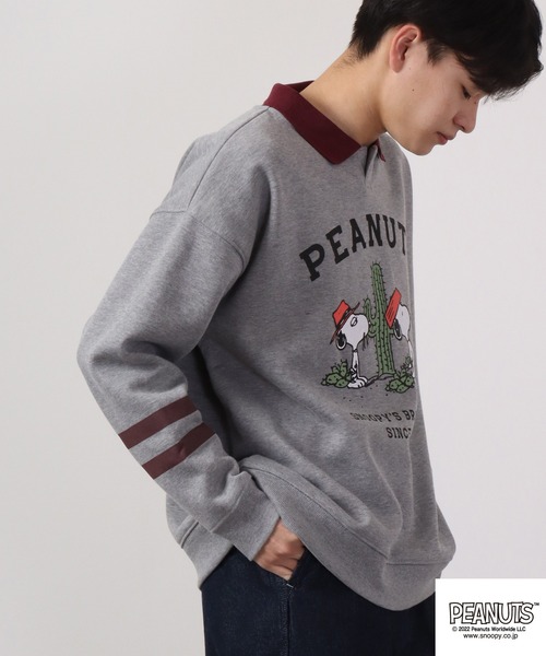 パーリーゲイツ スヌーピー トレーナー スウェット 裏起毛 サイズ1 PEARLY GATES パーリーゲイツ ×PEANUTS 裏起毛 スウェット