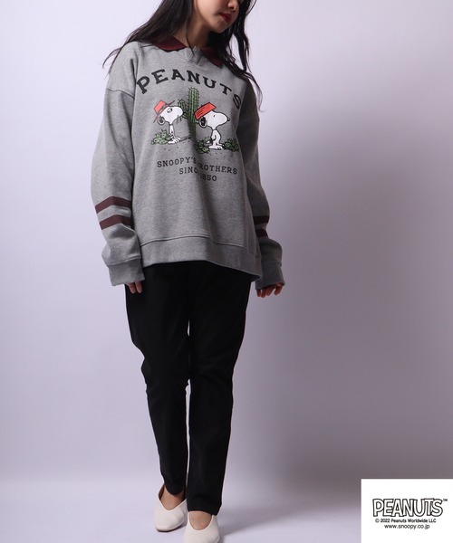 PEARLY GATES パーリーゲイツ ×PEANUTS 裏起毛 スウェット