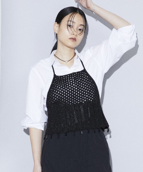 Firsthand(ファーストハンド)の「Firsthand/ファーストハンド グリッターニットビスチェ(ベスト・レディース・ブラック/シルバー・FREE)」の19枚目の写真