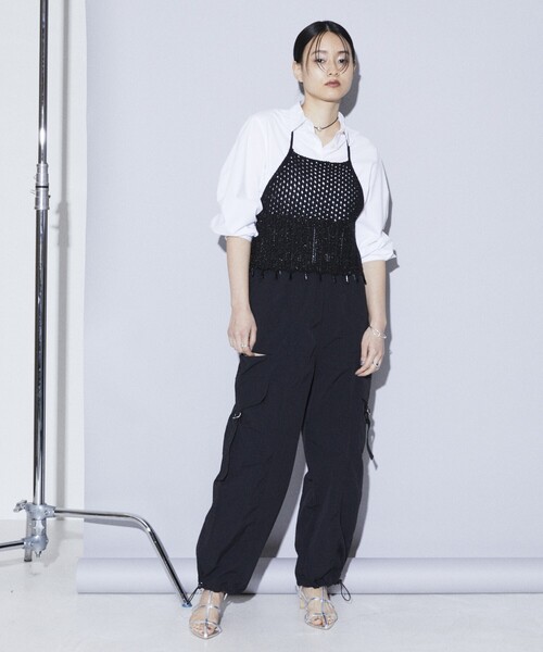 Firsthand(ファーストハンド)の「Firsthand/ファーストハンド グリッターニットビスチェ(ベスト・レディース・ブラック/シルバー・FREE)」の21枚目の写真