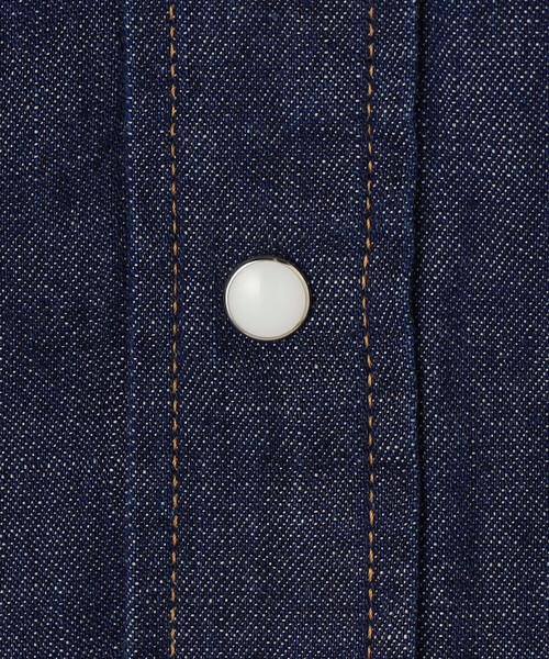 Wrangler（ラングラー）の「Wrangler | 〈別注〉ウェスタンデニムシャツ ワンウォッシュ MEN（シャツ/ブラウス・メンズ・インディゴブルー・S/L/M）」の12枚目の写真