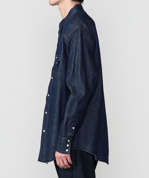 Wrangler（ラングラー）の「Wrangler | 〈別注〉ウェスタンデニムシャツ ワンウォッシュ MEN（シャツ/ブラウス・メンズ・インディゴブルー・S/L/M）」の10枚目の写真