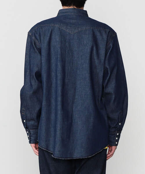 Wrangler（ラングラー）の「Wrangler | 〈別注〉ウェスタンデニムシャツ ワンウォッシュ MEN（シャツ/ブラウス・メンズ・インディゴブルー・S/L/M）」の9枚目の写真