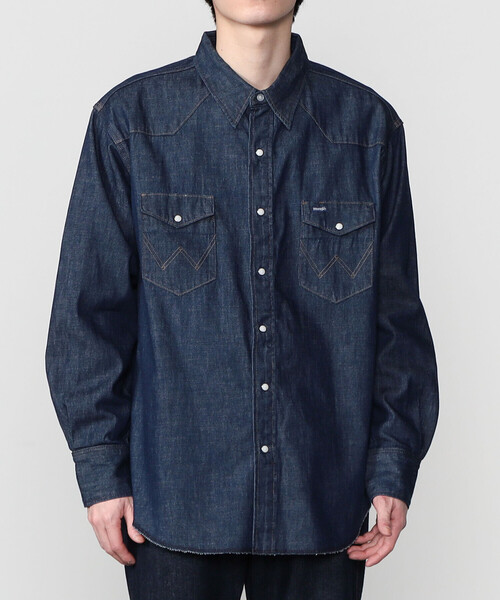 Wrangler（ラングラー）の「Wrangler | 〈別注〉ウェスタンデニムシャツ ワンウォッシュ MEN（シャツ/ブラウス・メンズ・インディゴブルー・S/L/M）」の8枚目の写真