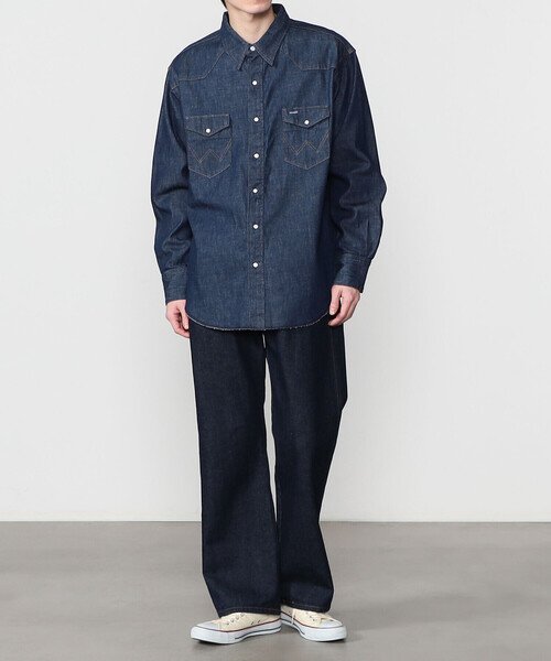 Wrangler（ラングラー）の「Wrangler | 〈別注〉ウェスタンデニムシャツ ワンウォッシュ MEN（シャツ/ブラウス・メンズ・インディゴブルー・S/L/M）」の7枚目の写真