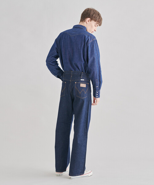 Wrangler（ラングラー）の「Wrangler | 〈別注〉ウェスタンデニムシャツ ワンウォッシュ MEN（シャツ/ブラウス・メンズ・インディゴブルー・S/L/M）」の3枚目の写真