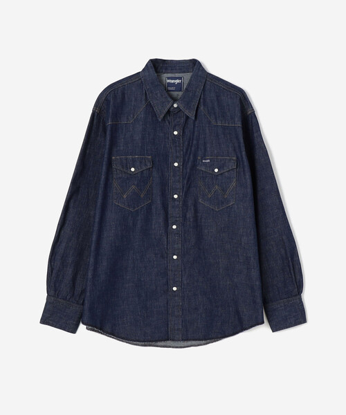 Wrangler（ラングラー）の「Wrangler | 〈別注〉ウェスタンデニムシャツ ワンウォッシュ MEN（シャツ/ブラウス・メンズ・インディゴブルー・S/L/M）」の17枚目の写真