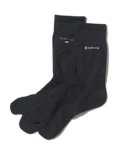 Snow Peak（スノーピーク）の「Washi Hybrid Socks Middle（ソックス/靴下・メンズ・マスタード/ブラック・LARGE/MEDIUM/SMALL）」の2枚目の写真