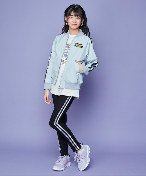 SISTER JENNI(SISTER JENNI)の「【ウエスト調整可能】【ストレッチ素材】美脚ダブルラインブラックレギパン(その他パンツ・キッズ・オフホワイト/ラベンダー/ミント・140cm/150cm/130cm/160cm)」の19枚目の写真