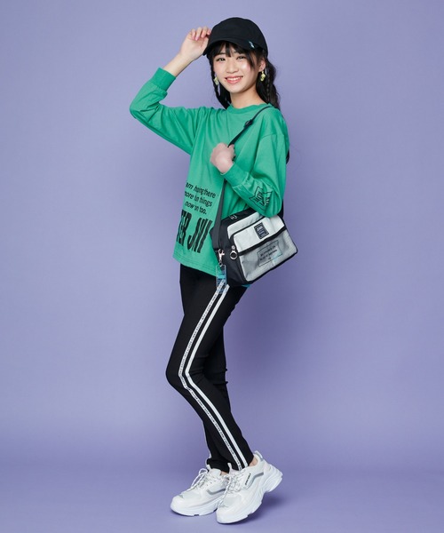 SISTER JENNI(SISTER JENNI)の「【ウエスト調整可能】【ストレッチ素材】美脚ダブルラインブラックレギパン(その他パンツ・キッズ・オフホワイト/ラベンダー/ミント・140cm/150cm/130cm/160cm)」の21枚目の写真