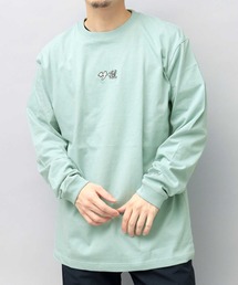 サ道 刺繍入り 袖リブ ロングスリーブ Tシャツ